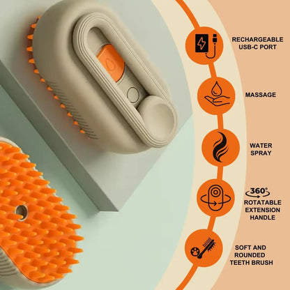 Pet Pamper Steam Brush