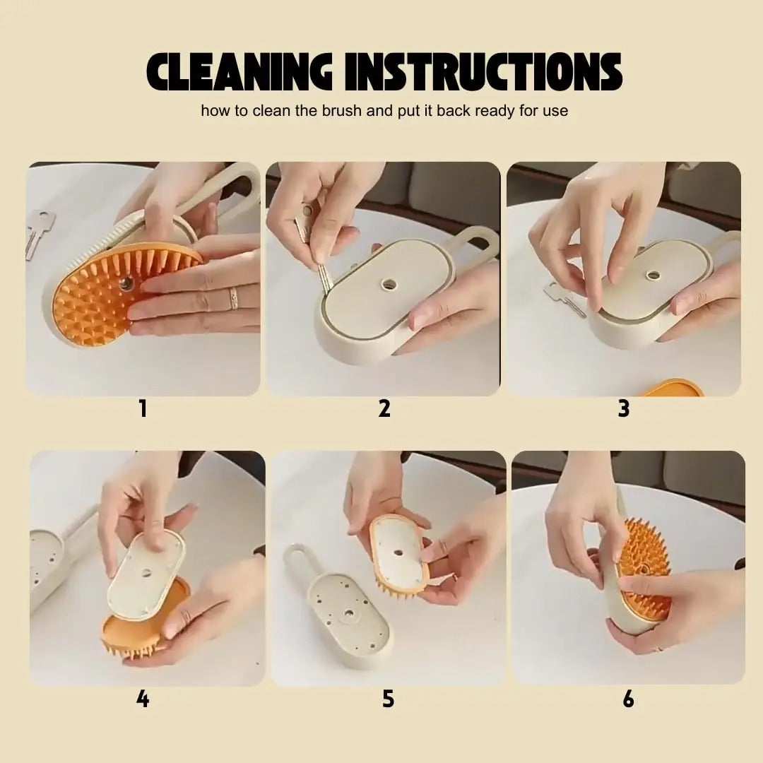 Pet Pamper Steam Brush